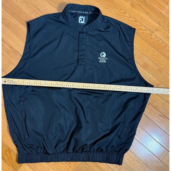 Footjoy Golf Vest 1/4 Snap Pullover Windbreaker Vest Palmetto Dunes Hilton Head - Picture 5 of 9
